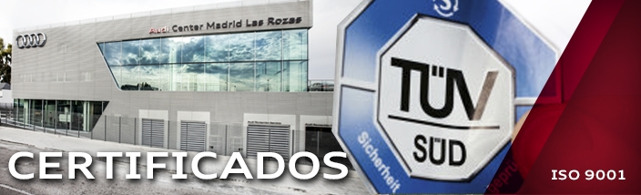 Audi Center Madrid las Rozas certificada con éxito CALIDAD ISO 9001